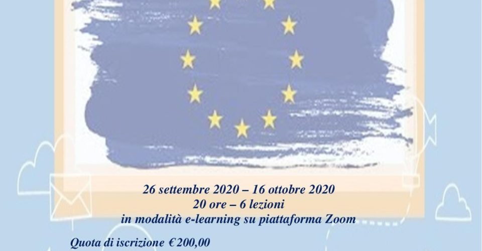 Corso di 1° Livello in Europrogettazione