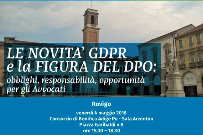 Le novità GDPR- Rovigo