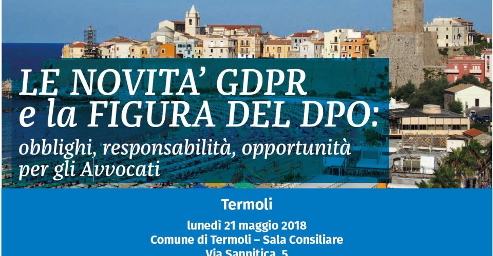 Le novità GDPR