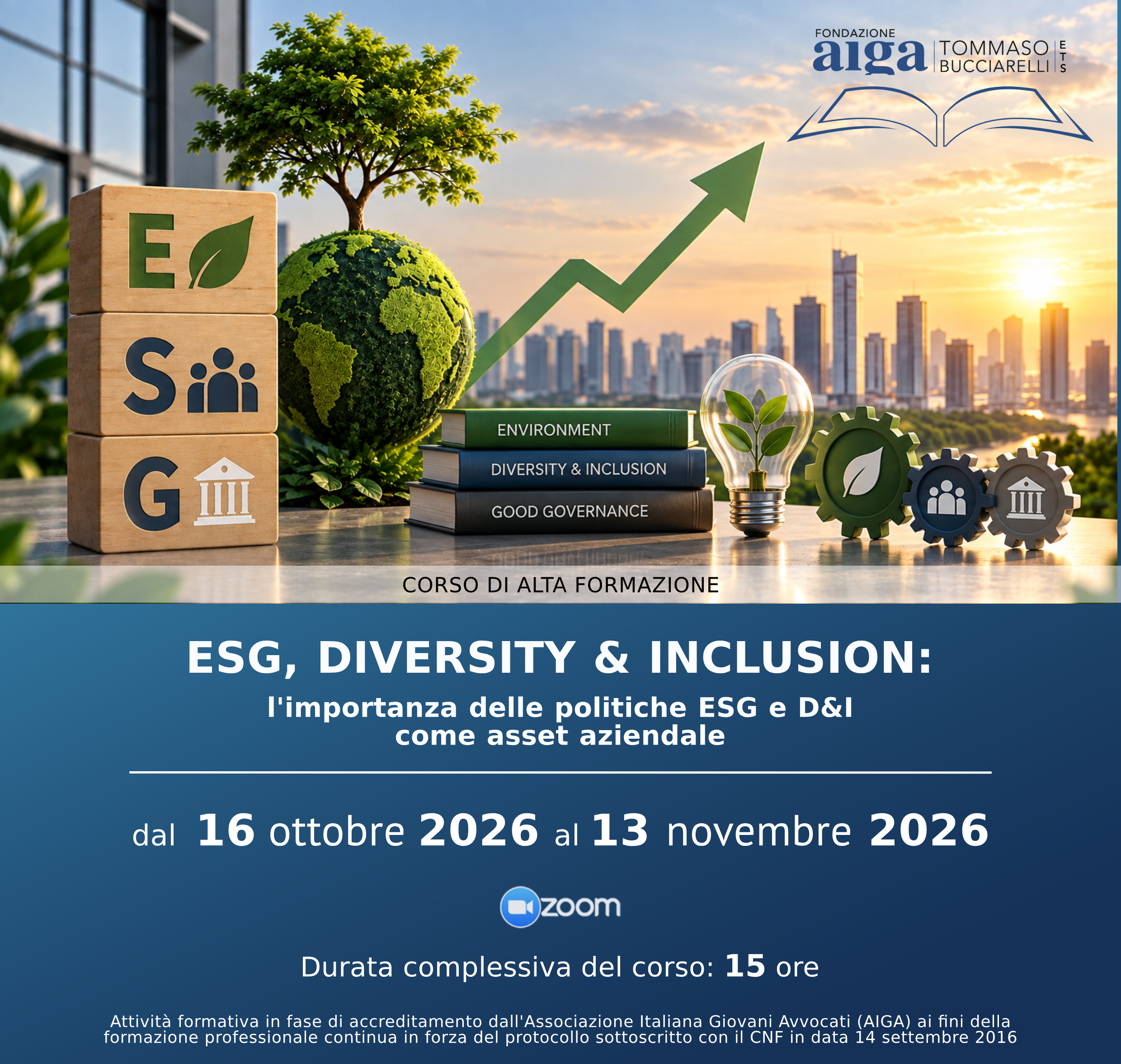 Corso di alta formazione: ESG, DIVERSITY & INCLUSION