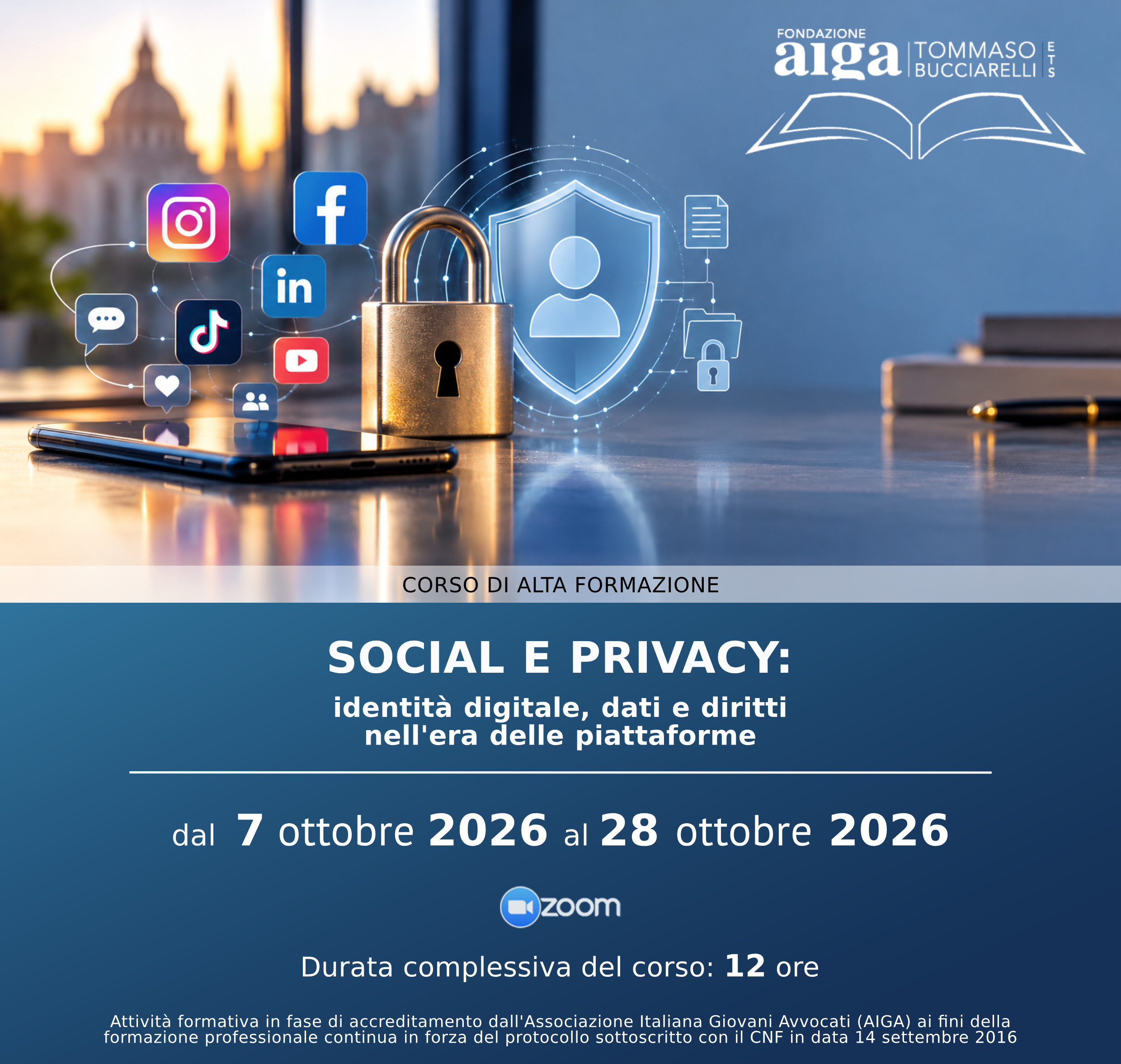 Corso di alta formazione: SOCIAL E PRIVACY